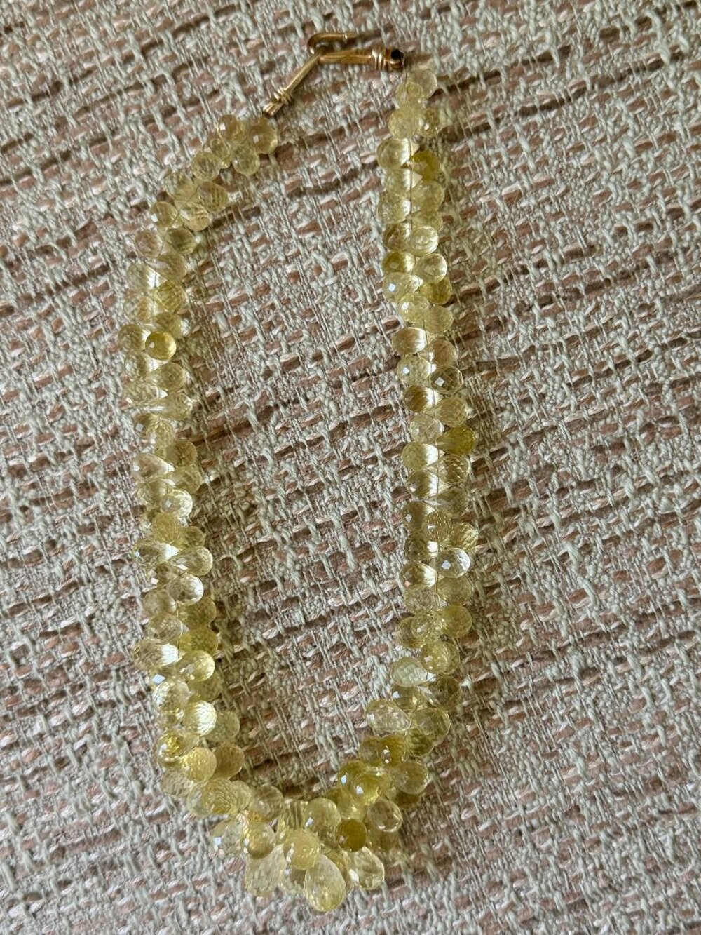 Custom Beaded Cluster Necklace 17"